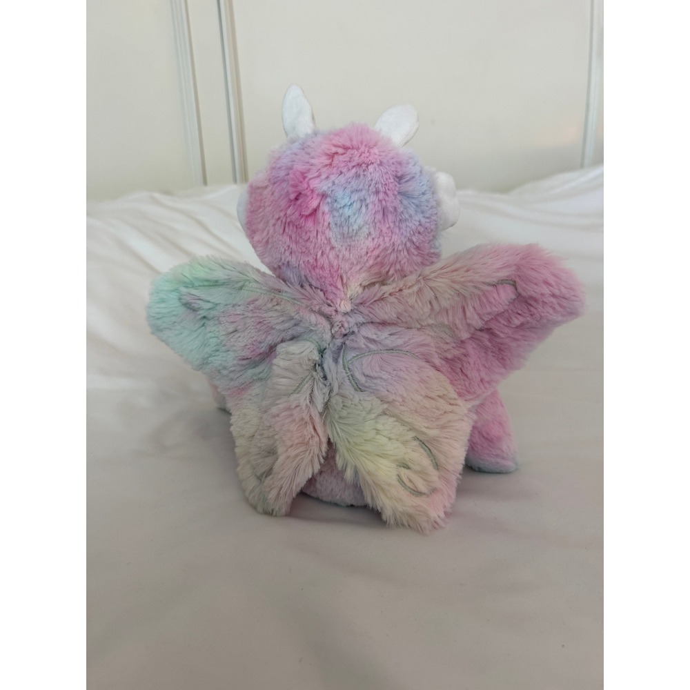 Slumberkins Kin Pastel Tie Dye‎ Moth Plush Stuffed Animal Toy Pink Blue Rainbow - Picture 2 of 5